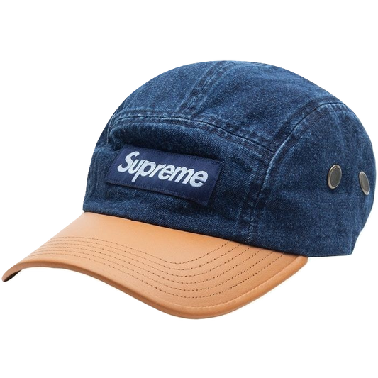 Supreme 2-Tone Denim Camp Cap - Blue