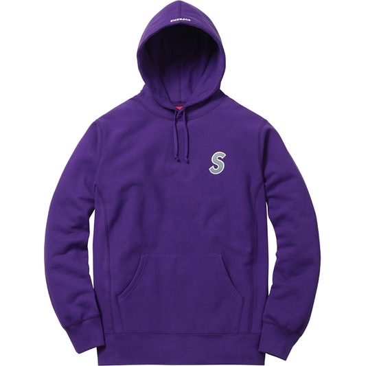 Supreme 3M Reflective S Logo Hooded Sweatshirt - Purple - Used