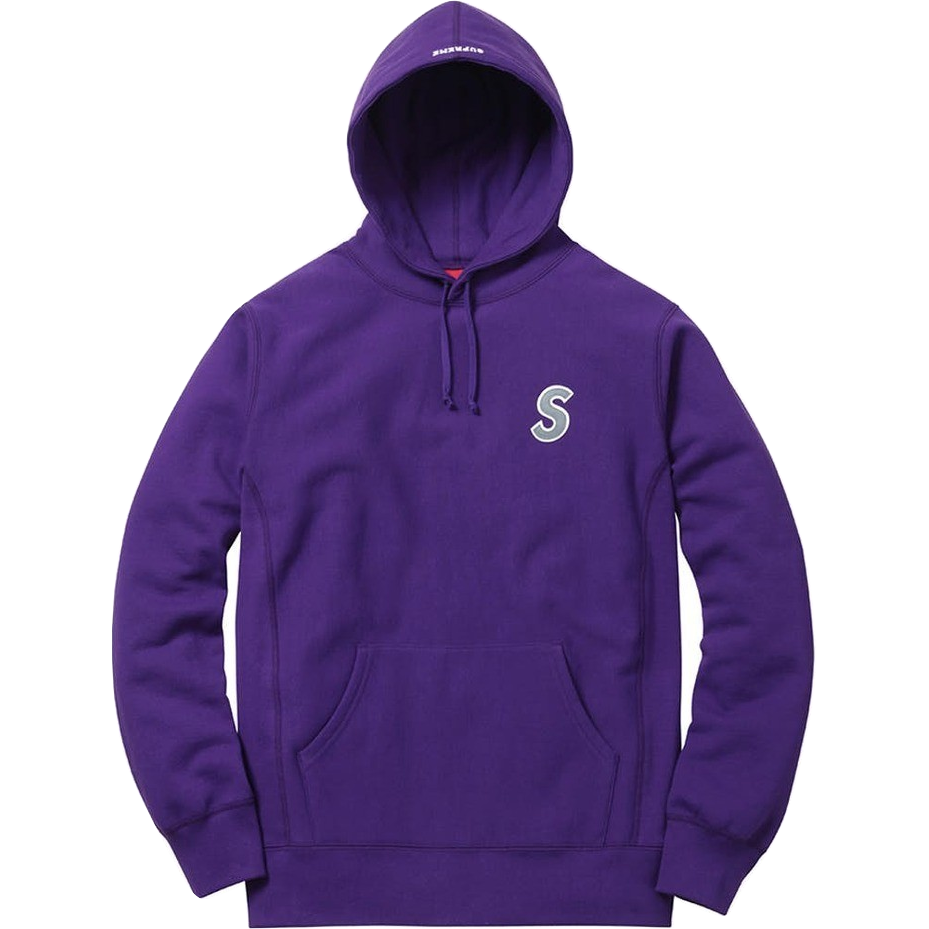Supreme 3M Reflective S Logo Hooded Sweatshirt - Purple - Used