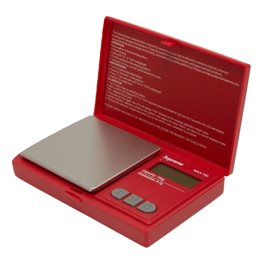 Supreme AWS MAX-700 Digital Scale - Red