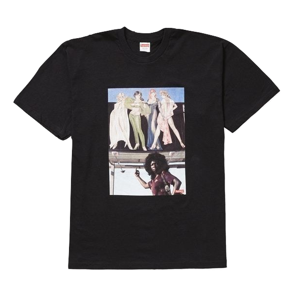 Supreme American Picture Tee - Black - Used Supreme