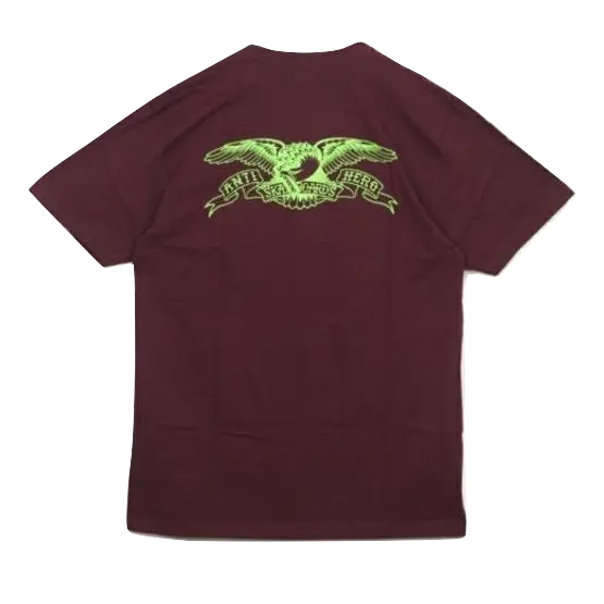 Supreme Anti Hero Eagle Pocket Tee - Burgundy Supreme