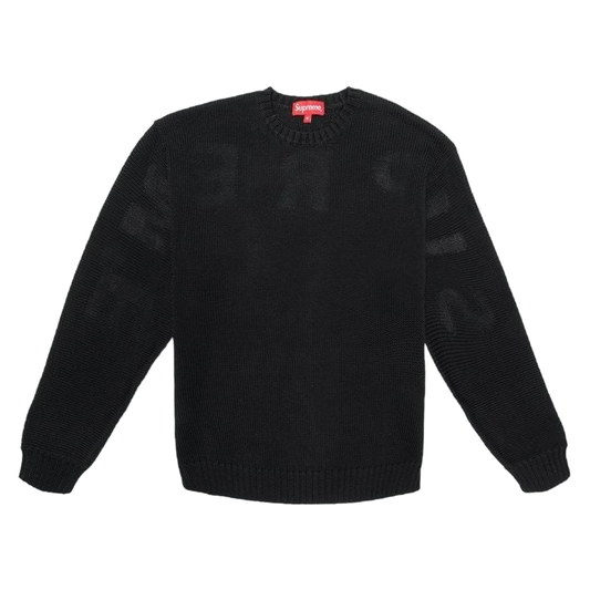 Supreme Back Logo Sweater - Black