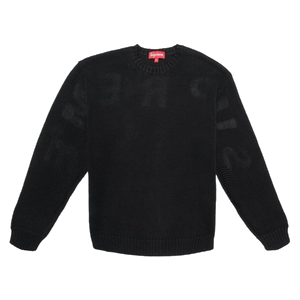 Supreme Back Logo Sweater - Black