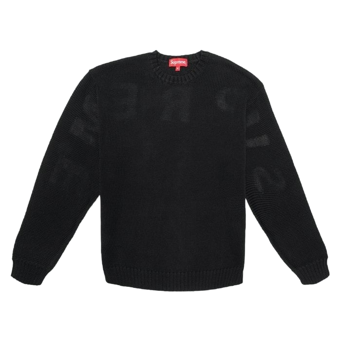 Supreme Back Logo Sweater - Black – Grails SF