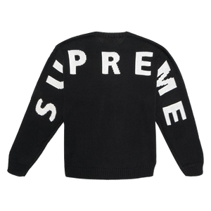 Supreme Back Logo Sweater - Black Supreme