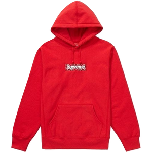 Supreme Bandana Box Logo Hooded Sweatshirt - Red - Used