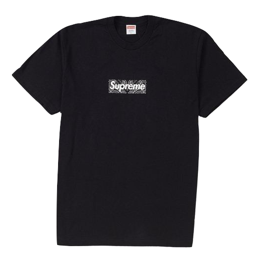 Supreme Bandana Box Logo Tee - Black - Used