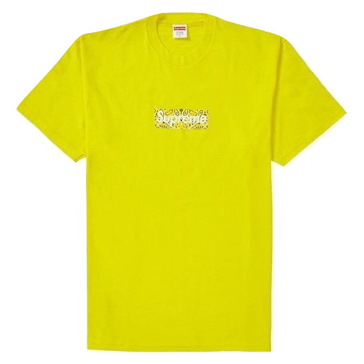 Supreme Bandana Box Logo Tee - Yellow