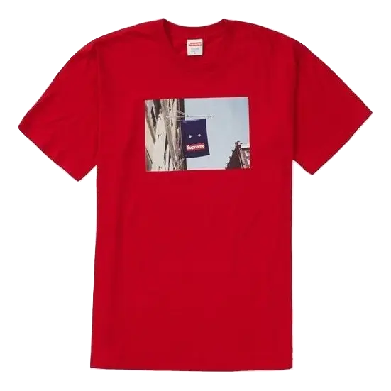 Supreme Banner Tee - Red Supreme