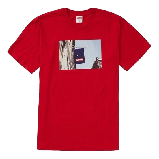 Supreme Banner Tee - Red - Used