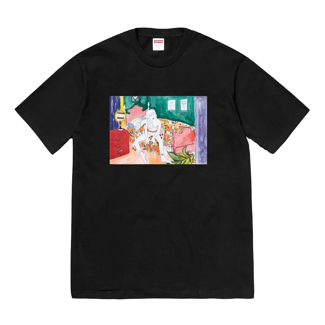 Supreme Bedroom Tee - Black Supreme