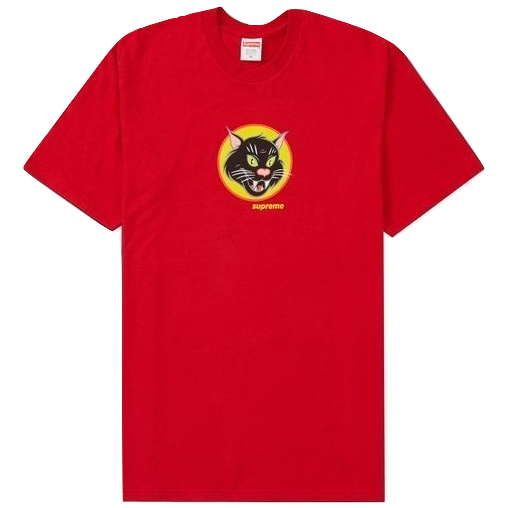 Supreme Black Cat Tee - Red Supreme