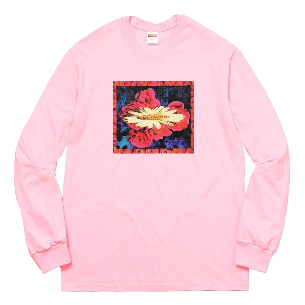 Supreme Bloom L/S Tee - Light Pink - Used