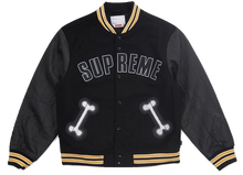 Supreme Bone Varsity Jacket - Black - Used