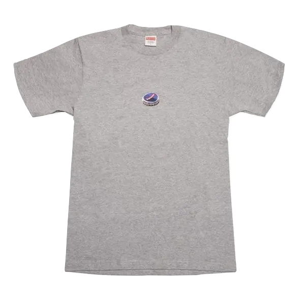 Supreme Bottle Cap Tee - Heather Grey Supreme