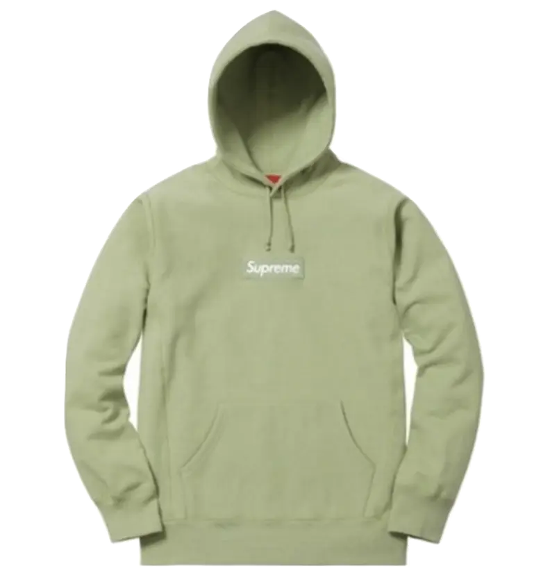 Supreme Box Logo Hooded Sweatshirt FW16 - Sage Supreme