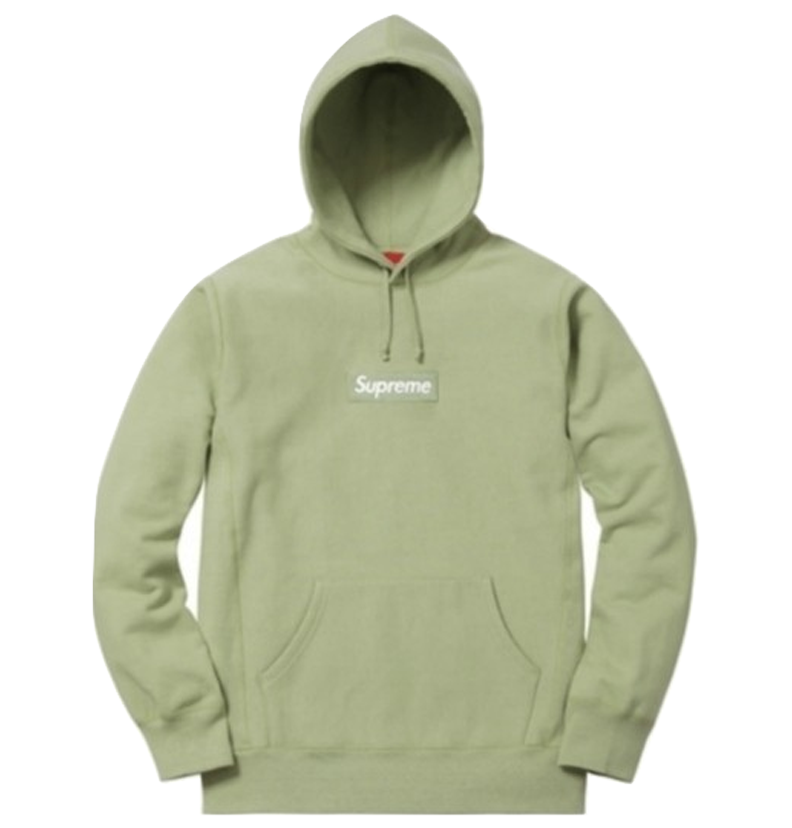 Supreme Box Logo Hooded Sweatshirt FW16 - Sage