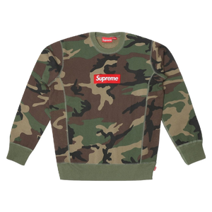 Supreme Box Logo Crewneck FW15 - Woodland Camo