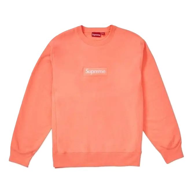 Supreme Box Logo Crewneck FW18 - Fluorescent Pink Supreme