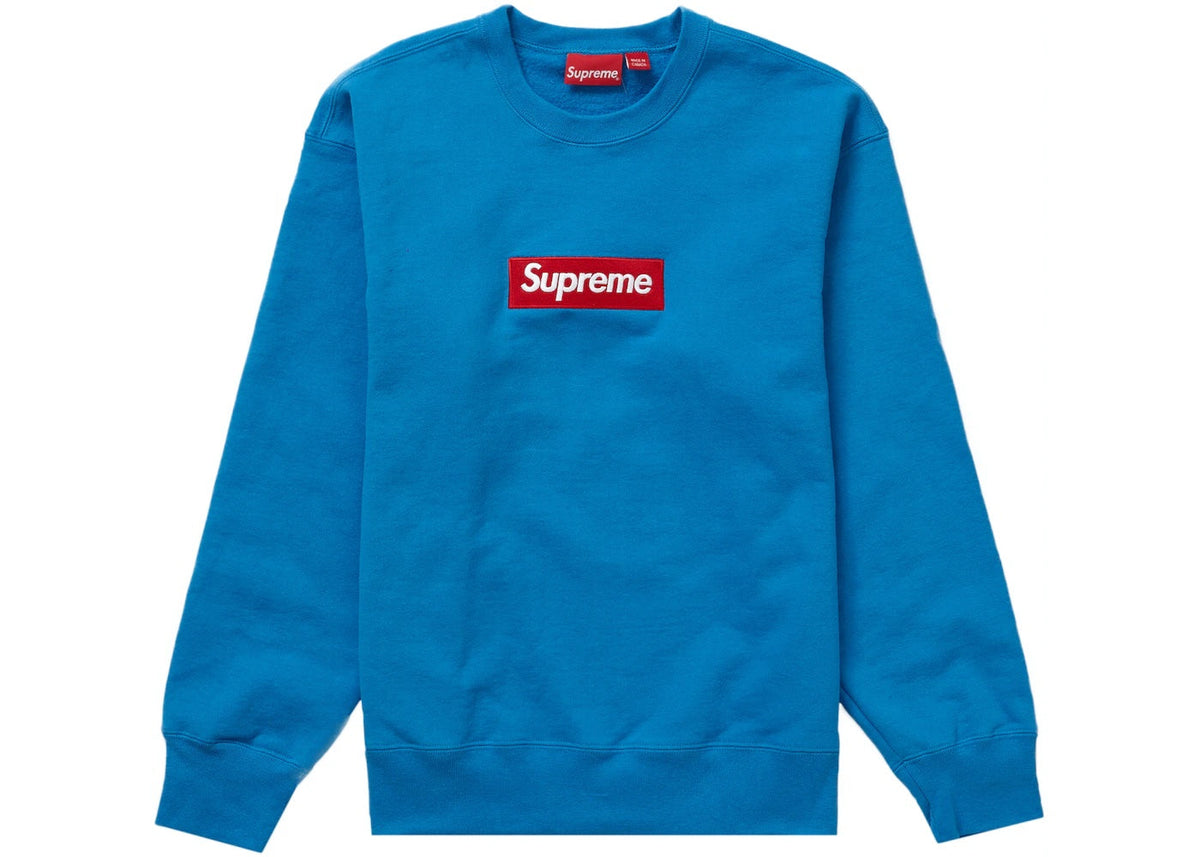 Supreme Box Logo Crewneck - Blue Supreme