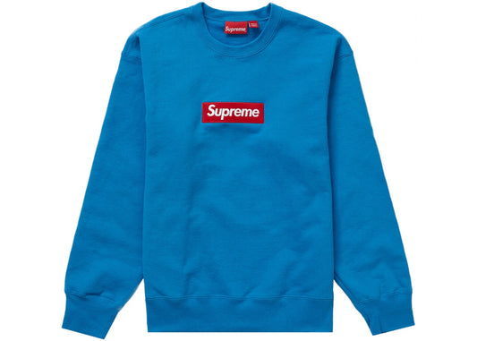 Supreme Box Logo Crewneck - Blue (FW22) - Used