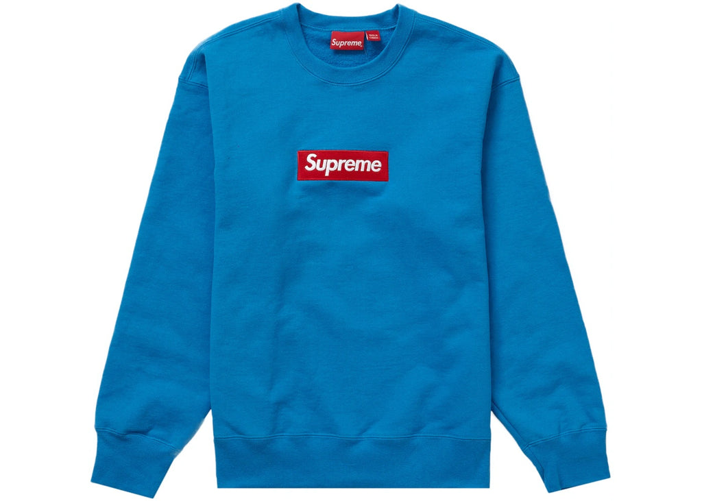 Supreme Box Logo Crewneck - Blue (FW22) - Used