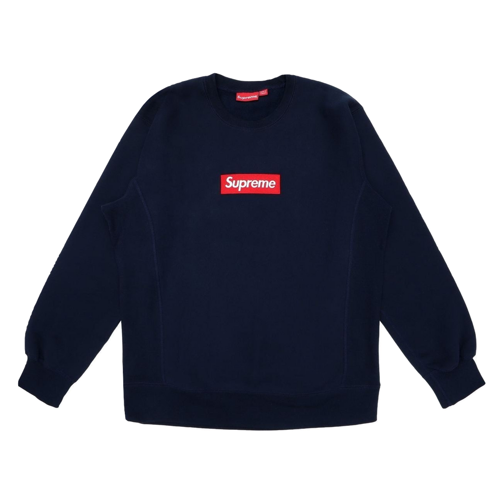 Supreme Box Logo Crewneck FW15 - Navy