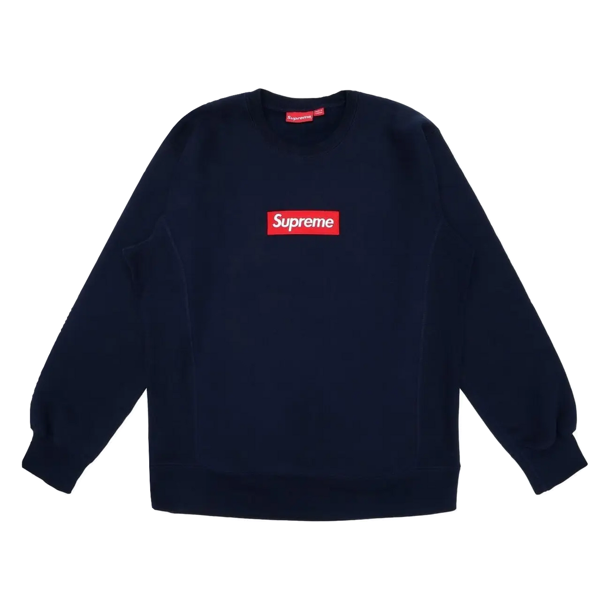 Supreme Box Logo Crewneck FW15 - Navy - Used Supreme