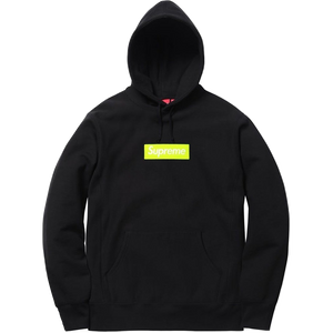 Supreme Box Logo Hooded Sweatshirt FW17 Black Used Grails SF