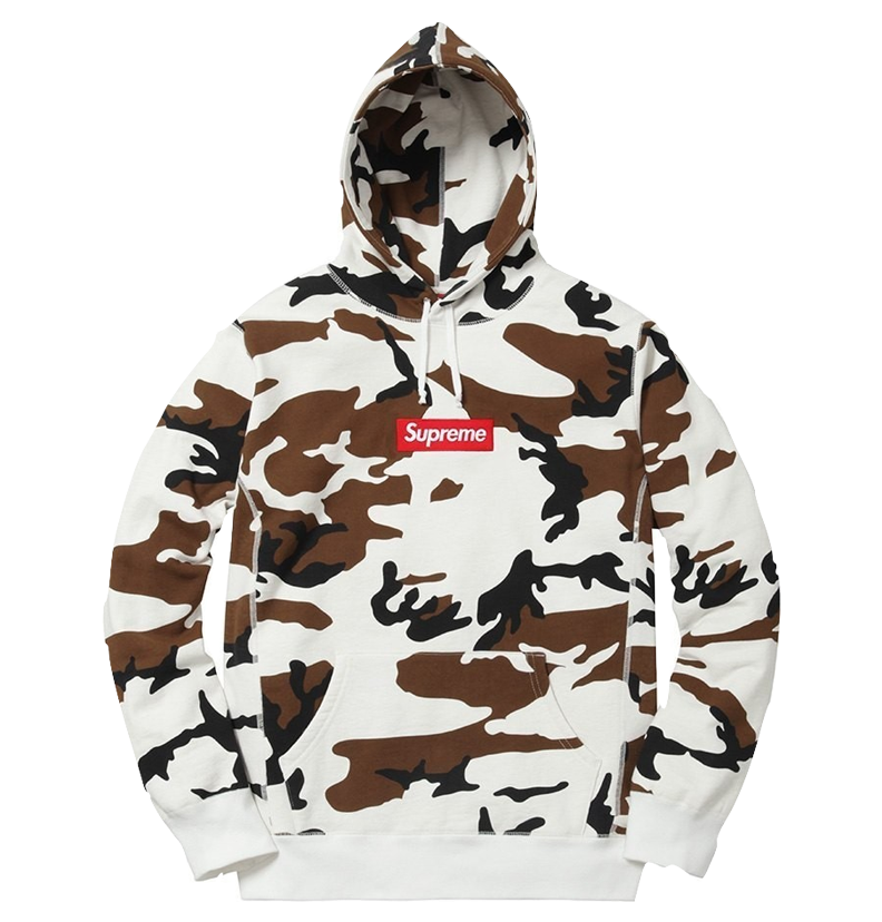 Supreme Box Logo Hooded Sweatshirt - Camo