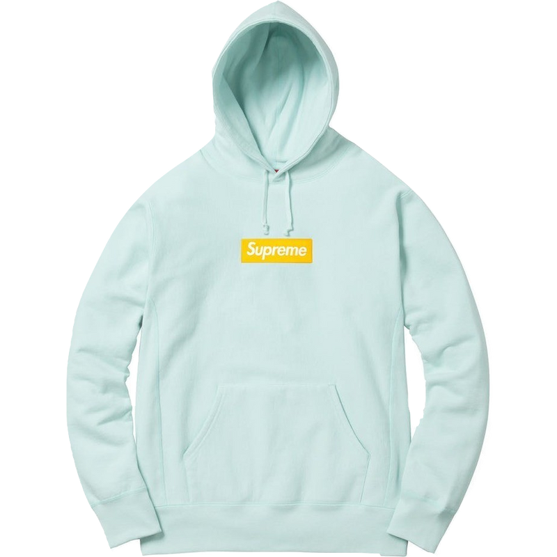 Supreme yellow and blue sweatshirt sales