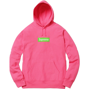 Supreme Box Logo Hooded Sweatshirt FW17 - Magenta