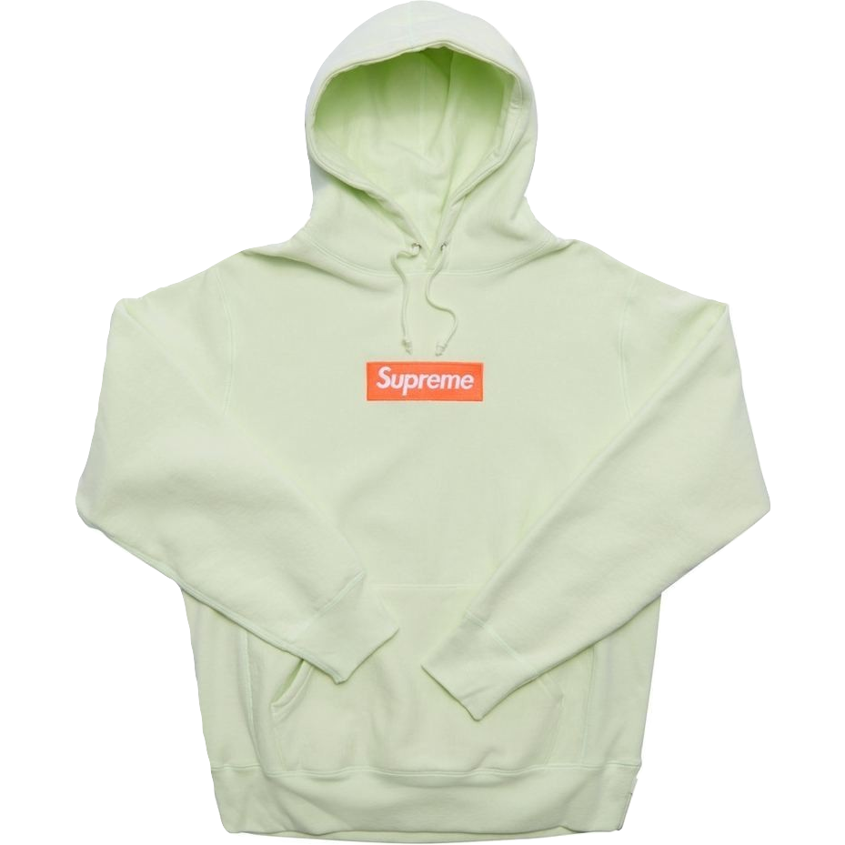 Supreme Box Logo Hooded Sweatshirt FW17 - Pale Lime