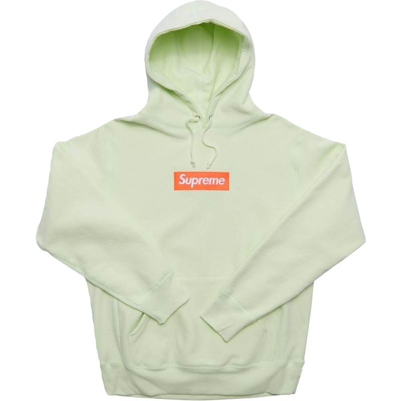 Supreme Box Logo Hooded Sweatshirt FW17 Pale Lime Grails SF