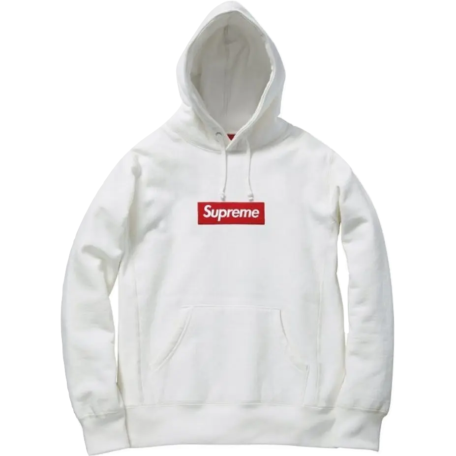 Supreme Box Logo Hooded Sweatshirt FW16 - White Supreme