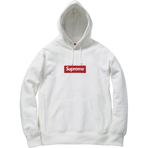 Supreme Box Logo Hooded Sweatshirt FW16 - White - Used