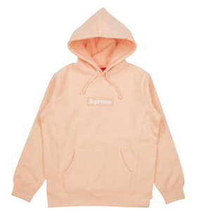 Supreme Box Logo Hooded Sweatshirt - Peach