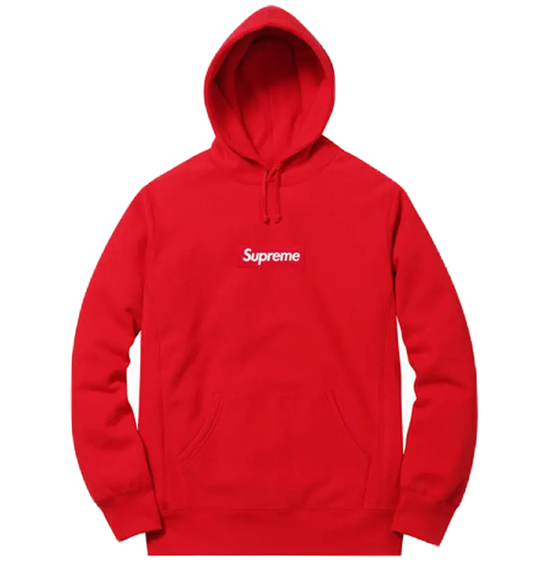 Supreme Box Logo Hoodie - Red FW14 - Used Supreme