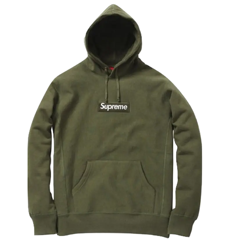 Supreme Box Logo Hooded Sweatshirt - Olive Supreme