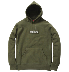 Supreme box logo sales hoodie olive green