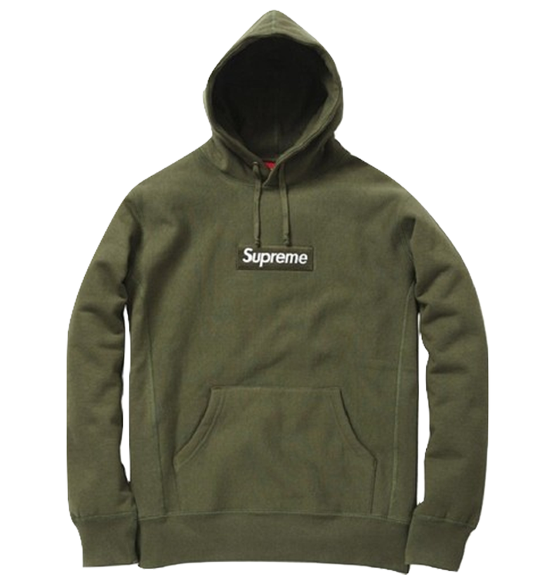 Supreme Box Logo Hooded Sweatshirt - Olive