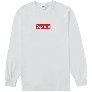 Supreme Box Logo L/S Tee - White - Used