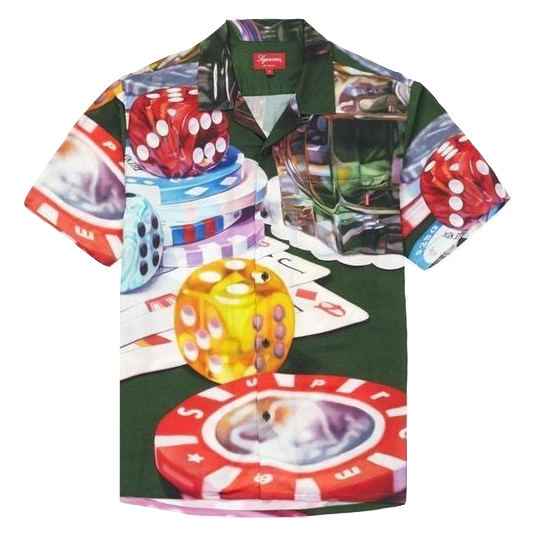 Supreme Casino Rayon Shirt - Green - Used