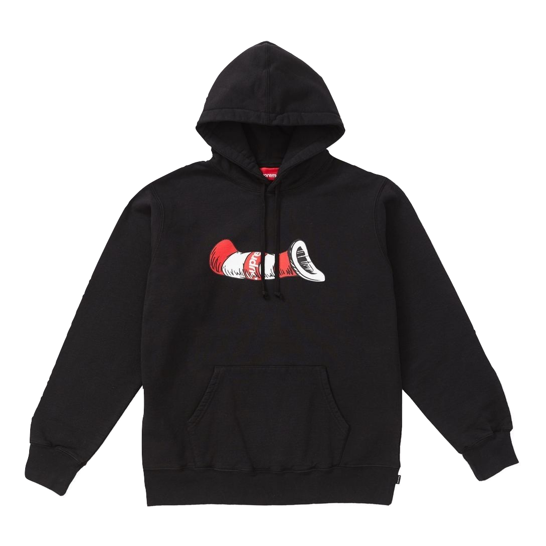 Supreme/Dr.Seuss Cat In The Hat Hooded Sweatshirt - Black