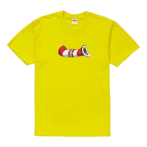 Supreme Cat In The Hat Tee - Yellow Supreme
