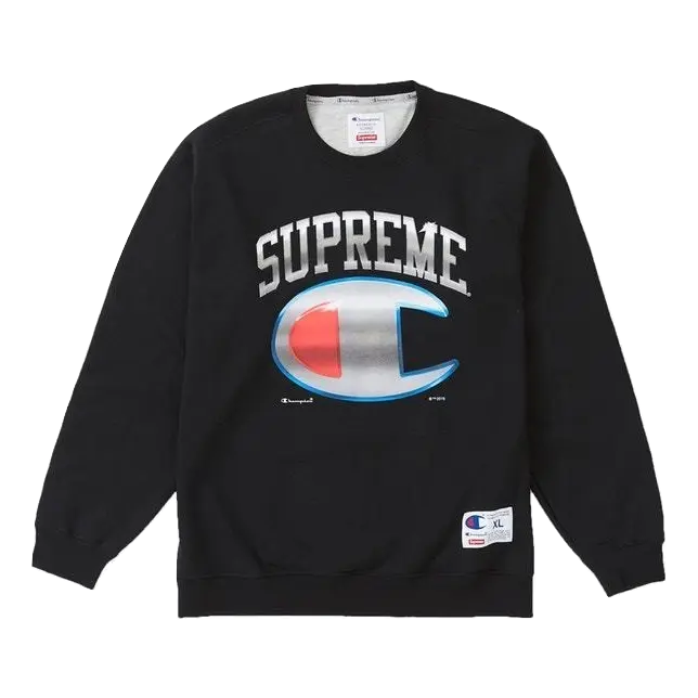 Supreme Champion Chrome Crewneck - Black - Used Supreme