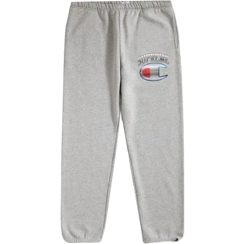 Supreme Champion Chrome Sweatpant - Heather Grey Supreme