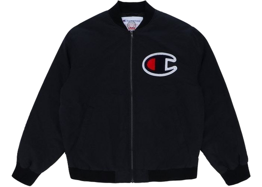 Supreme x Champion Color Blocked Jacket - Black - Used