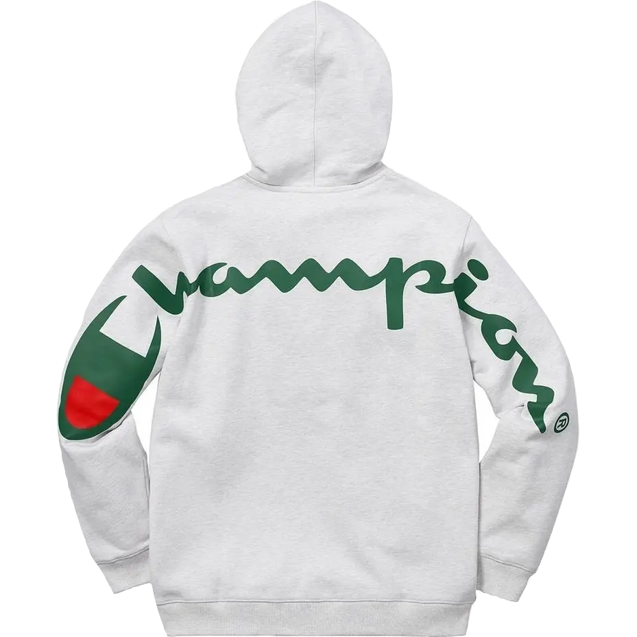 Supreme Champion Hooded Sweatshirt SS18 - Ash Grey Supreme